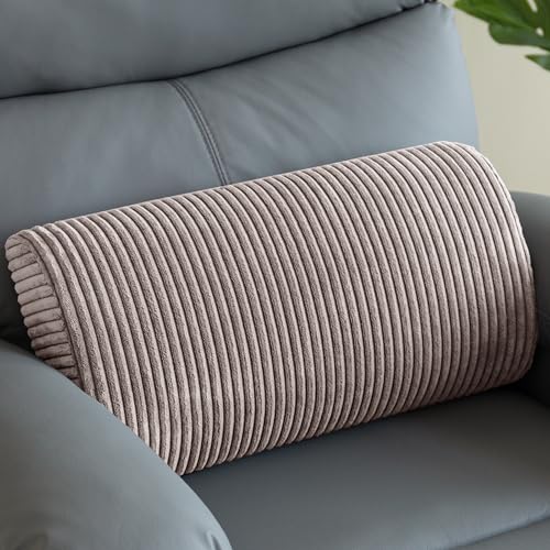 HIGOGOGO Lumbar Support Pillow for Recliner Chair/Accent Chair/Couch, Memory Foam Back Support Cushion for Elderly, Recliner Cushions for Back Rest, Pain Relief, Reading, Washable Cover, Grey - color: Grey, size: 20"x10"x4"