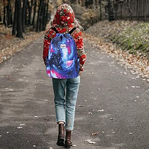 XEYOU Drawstring Backpack Bag Sport Gym Sackpack Beach Cinch Bag - color: Colorful Sky
