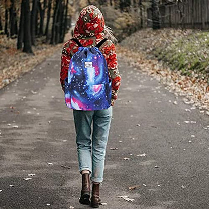 XEYOU Drawstring Backpack Bag Sport Gym Sackpack Beach Cinch Bag - color: Colorful Sky