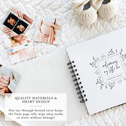 Single Mom Pregnancy Journal: Welcoming Our Little One, A simple black and white pregnancy journal for single moms