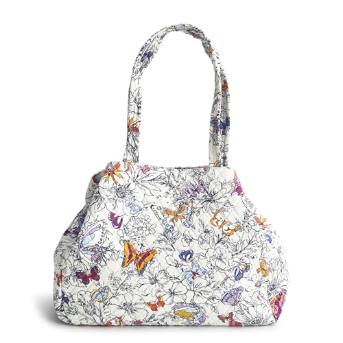 Vera Bradley Women's Premium Cotton Hathaway Tote Bag - color: Wing + Bloom