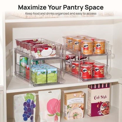 Vtopmart 2 Pack Larger Pull Out Bathroom Under Sink Organizer (M-Standard) - color: Transparent, size: M-Standard (2 Pack)