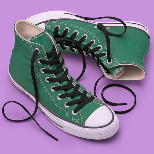 Miscly Flat Elastic Shoelaces - color: Black, size: 63″ (160 CM)