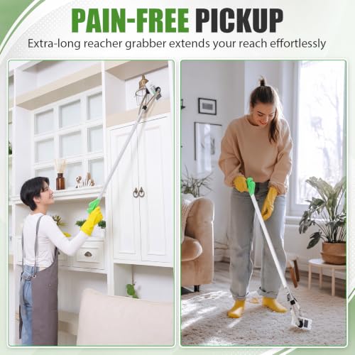 Sabary 5 Pack Suction Cup Grabber Reacher Tool Trash Picker,Green,43inch - color: Green, size: 43 Inch