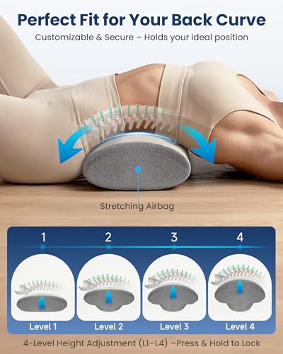 2026 Upgraded 3-in-1 Lumbar Support Pillow Massager with Remote Control