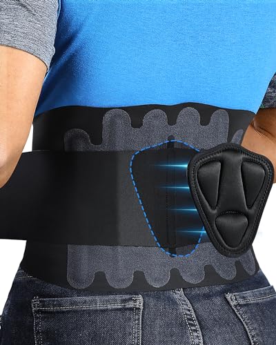 0.5mm Ultra Thin Back Brace for Women Men, All Day Comfort & Support - size: M, style: Black