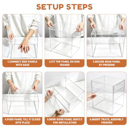 3‑Tier Clear Acrylic Baby Bottle Organizer