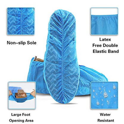 Shoe Covers Disposable 2800 Pack (100 Pairs) - size: XX-Large (Pack of 14)