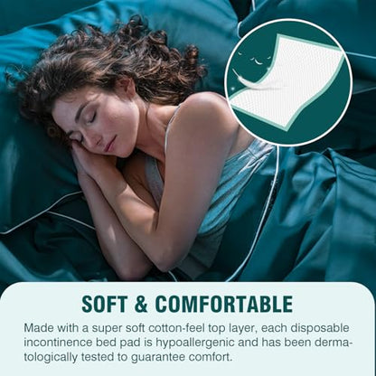 BIGGMED 25 Count Heavy Duty Bed Pads, 48" x 36" Disposable Underpads - size: 48"x36"-25 Count