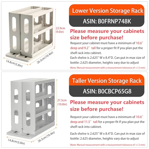 Medicine Organizer 2 Three-Decker Shelves Cabinet, Storage Rack Organizer - color: Dust Gray