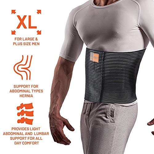 Everyday Medical Plus Size Umbilical Hernia Belt for Women | Hernia Binder for Men | Navel, Ventral & Incisional | Abdominal Support | L/XL - size: Large/X-Large (Pack of 1)