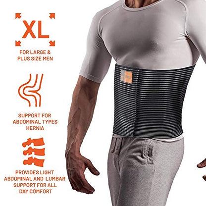 Everyday Medical Plus Size Umbilical Hernia Belt for Women | Hernia Binder for Men | Navel, Ventral & Incisional | Abdominal Support | L/XL - size: Large/X-Large (Pack of 1)