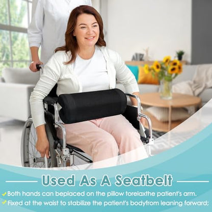 Wheelchair Seatbelt for Adults Medical Restraints for Elderly Dementia Patients Seniors Wheel Chair Lap Cushions to Prevent Forward Sliding Harness Safety Straps Leg Support Wheelchair Accessories
