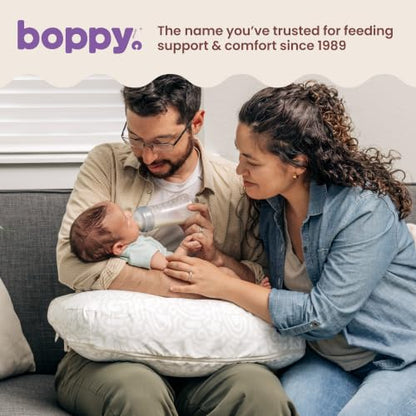 Boppy Nursing Pillow, Safe Ergonomic Breastfeeding & Baby Feeding Support - color: Cream Retro Squiggles