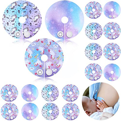 Breling 24 Pack G Tube Button Covers Cotton Pads for Feeding Support Women
