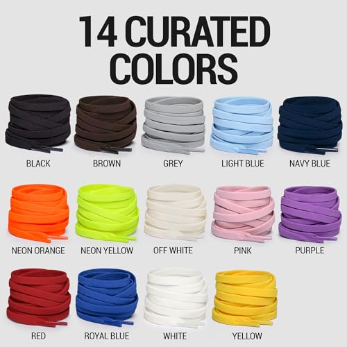 Miscly Flat Elastic Shoelaces - color: Light Blue, size: 27″ (69 CM)