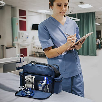 ASA TECHMED Nursing Bag with Compartments - color: Teal