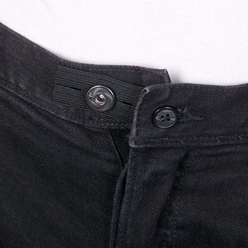 4 Pack Premium Elastic Waist Extenders - Adjustable Button Extender for Maternity & Casual Pants