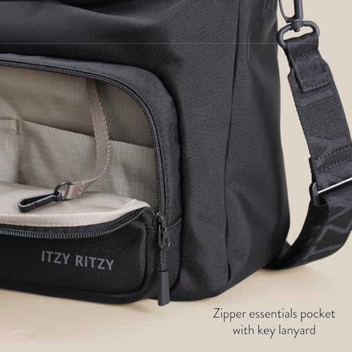 Itzy Ritzy Belong Cargo Caddy Stroller Organizer & Crossbody Bag (Black) - color: Black