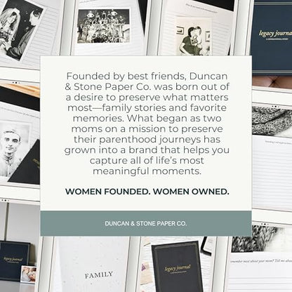 Duncan & Stone Legacy Journal for Grandparents, Memory Book, Ivory - style: Legacy Ivory