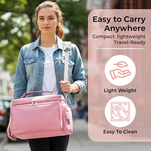 Breast Pump Bag Fit for Spectra S1 and S2, Pumping Bag with Milk Packs - color: Pink