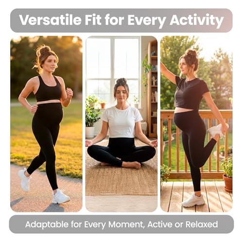 Maternity Leggings for Women Over The Belly Support Ultra Soft Pregnant Woman Yoga Pregnancy Pants - size: Medium
