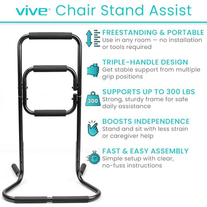 Vive Chair Stand Assist for Elderly - Portable Standing up Assistance
