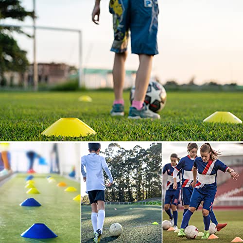 25/50/100pcs Disc Cones, Agility Soccer Cones with Carry Bag and Holder - color: 25pcs