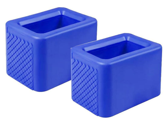 2 PCS Seat Belt Buckle Holder, Silicone Auto Rear Seatbelt Buckle Booster- Keep Upright and Stable, Suitable for Kids - color: Blue