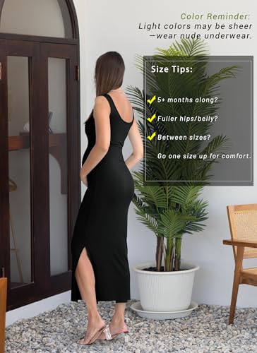 Rnxrbb 2 PCS Summer Fall Maternity Dresses Long Cardigan Set for Women - color: Black, size: Small