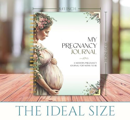 Pregnancy Journal for First Time Moms – Memory Book & Planner with Floral Pen, Weekly & Monthly Pregnancy Tracker, Baby Keepsake Book, Gift for Expecting Moms