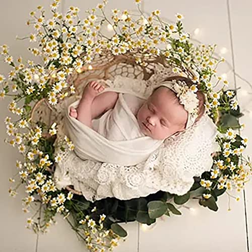 White Newborn Posing Pillow Set Donut Photo Props for 0-3 Months