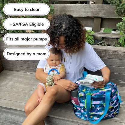 Sarah Wells Kelly Breast Pump Backpack Aquarelle - color: Watercolor