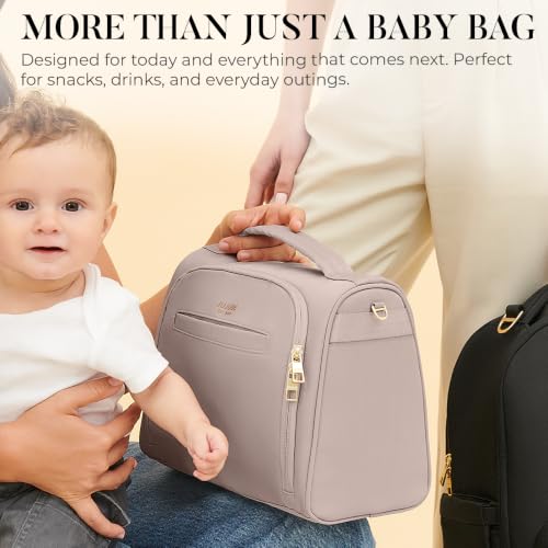 JuJuBe Insulated Bottle Bag, 3-Bottle Breastmilk Cooler with Shoulder Strap - color: Black