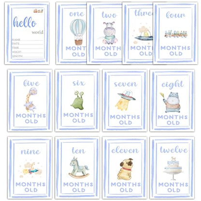 Monthly Milestone Signs for Baby My First Holiday Milestone Signs - color: Blue 2