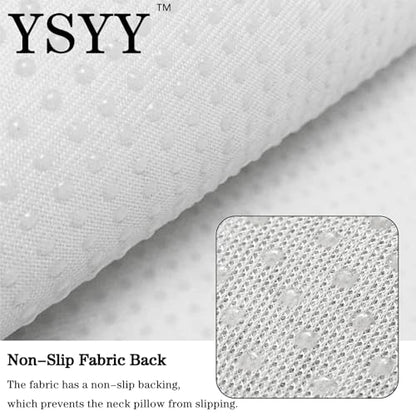 Memory Foam Recliner Neck Pillow. - color: Cream, size: 17"W x 2.7"D