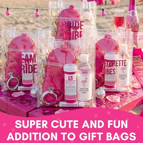 10PK Hangover Recovery Kit Pink Bottles for Bachelorette Party & Girls Trip - size: 10 Pack