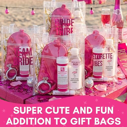 10PK Hangover Recovery Kit Pink Bottles for Bachelorette Party & Girls Trip - size: 10 Pack