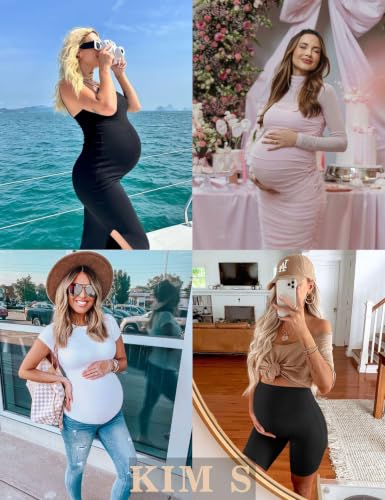 KIM S "Baby Shower Essential Maternity Shapewear, Belly Support Underwear - color: B. Black, size: Medium