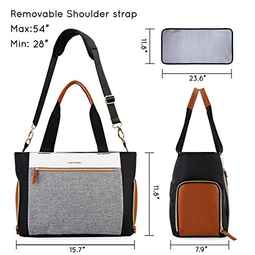 mommore Breast Pump Bag for Spectra S1/S2 & Medela, Diaper Travel Tote - color: Brown