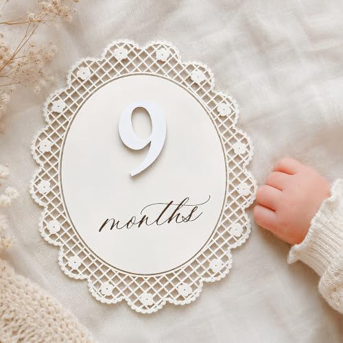 Baby Girl Monthly Milestone Sign Double-Sided (M09) - color: M09