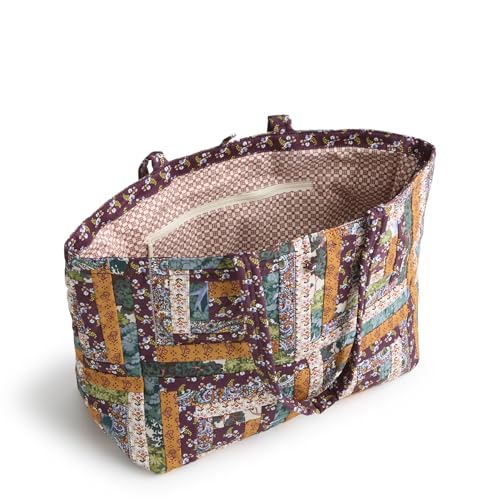 Vera Bradley Women's Premium Cotton Hathaway Tote Bag - color: Fall Harvest Patchwork