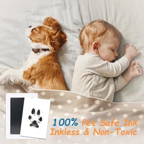 DeerZone Inkless Paw Print Kit,Dog Paw Print Kit,Dog Nose Print Kit - color: Black, size: Small-Medium 2 Pack