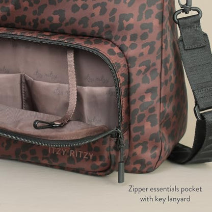Itzy Ritzy Belong Cargo Caddy Stroller Organizer & Crossbody Bag (Leopard) - color: Leopard