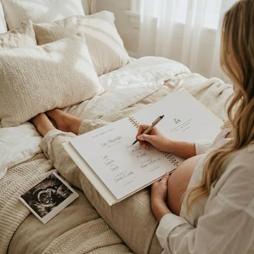 Keepsake Baby Memory Book for Boys and Girls - Timeless First 5 Year Book - color: Beige