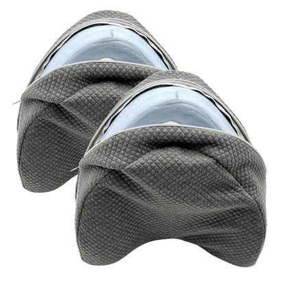 Knee Pillow Cover for Contour Legacy Knee Support Pillow (Gray, 2) - color: Gray，2 Pack