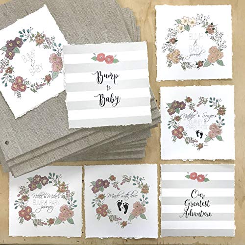 Pregnancy Journal, Diary and Planner for Expecting Mothers. Floral Wreath. Beautiful and Unique Gift for Moms