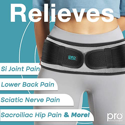Sacroiliac SI Belt, SI Joint Hip Belt for Women & Men - Gray, Regular - color: Gray
