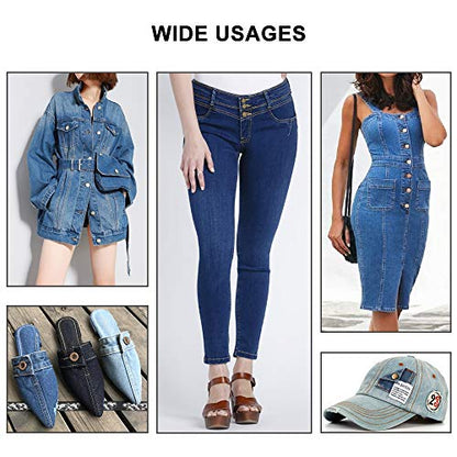 COIWAHWUN Jeans Buttons, Metal Jeans Button Replacement Repair Kit