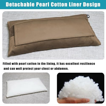 Post Surgery SeatBelt Pillow for Pregnancy Mastectomy Hysterectomy Recovery - color: Brown